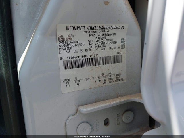 Ford F-450 Chassis Xl 2014 1FD9W4HT5EEB81730 Image 9