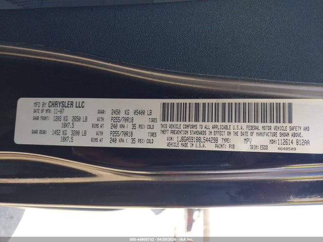Aukcja sprzedaży 2008 Jeep Wrangler, vin: 1J8GA59188L544298, numer aukcji: 44900742
