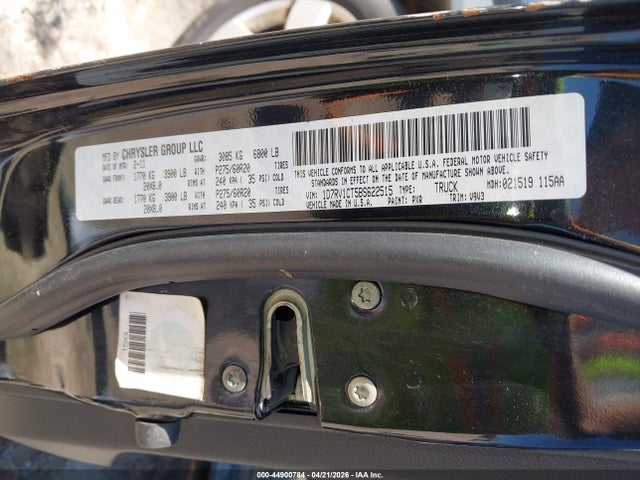 2011 Ram Ram 1500 Slt მანქანა იყიდება აუქციონზე, vin: 1D7RV1CT5BS622515, აუქციონის ნომერი: 44900784