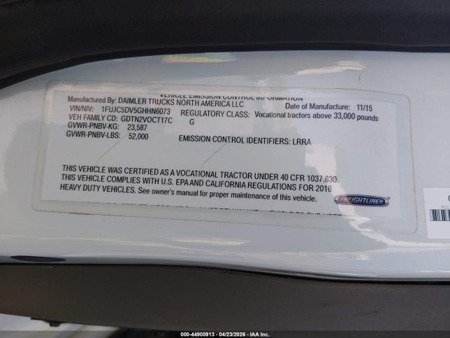 1FUJC5DV5GHHN6073 Freightliner M2 112 Medium Duty