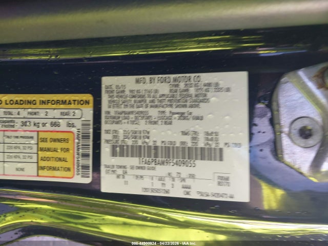 Ford Mustang V6 2015 1FA6P8AM9F5409055 Image 9
