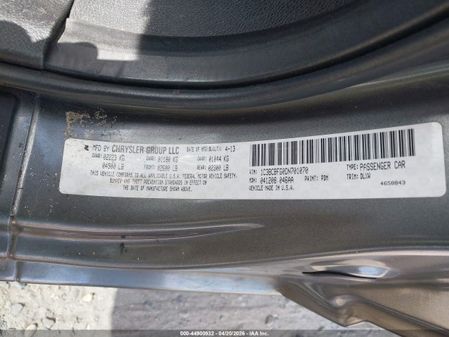 Продажа на аукционе авто 2013 Chrysler 200 Limited, vin: 1C3BCBFG0DN701070, номер лота: 44900932