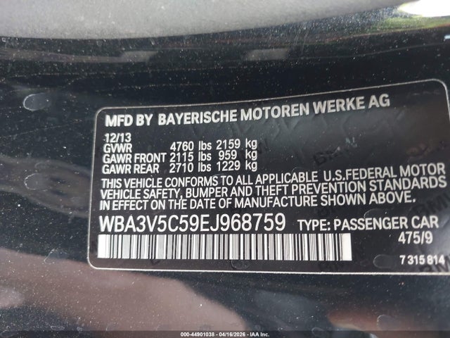 Продажа на аукционе авто 2014 Bmw 428i, vin: WBA3V5C59EJ968759, номер лота: 44901038