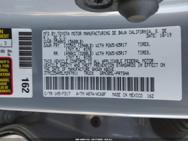 3TMCZ5AN5LM297911 Toyota Tacoma