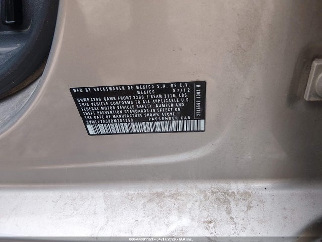 Продаж на аукціоні авто 2013 Volkswagen Jetta 2.0l Tdi, vin: 3VWLL7AJ8DM201259, номер лоту: 44901151