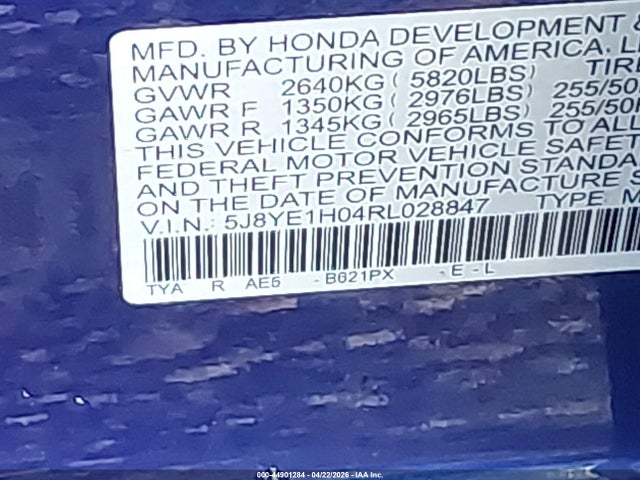 Продажа на аукционе авто 2024 Acura Mdx A-spec, vin: 5J8YE1H04RL028847, номер лота: 44901284
