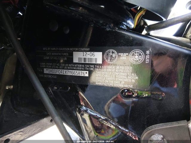 Продажа на аукционе авто 2007 Harley-davidson Flhtcui, vin: 1HD1FC41X7Y665876, номер лота: 44901310