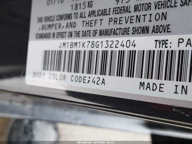 2016 Mazda Mazda3 I Sport მანქანა იყიდება აუქციონზე, vin: JM1BM1K78G1322404, აუქციონის ნომერი: 44901350