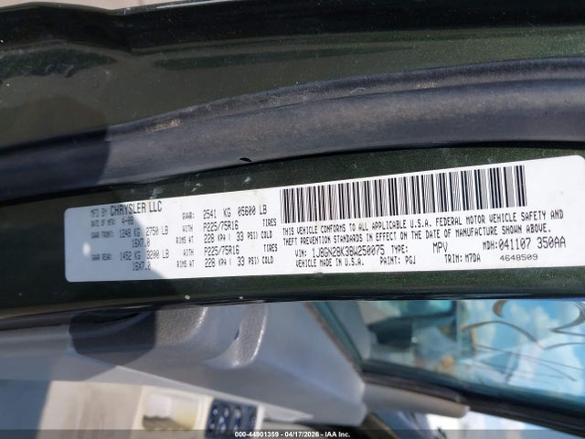 44901359 :رقم المزاد ، 1J8GN28K38W250075 vin ، 2008 Jeep Liberty Sport مزاد بيع