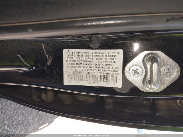 Honda Civic Lx 2015 19XFB2F59FE001375 Image 9