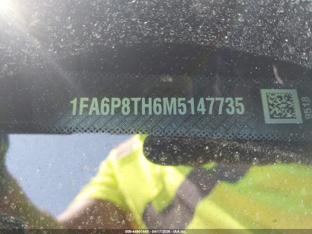 Продаж на аукціоні авто 2021 Ford Mustang Ecoboost Fastback, vin: 1FA6P8TH6M5147735, номер лоту: 44901440