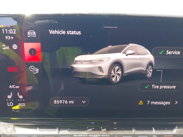 2021 Volkswagen Id.4 Pro S მანქანა იყიდება აუქციონზე, vin: WVGKMPE22MP061701, აუქციონის ნომერი: 44901515