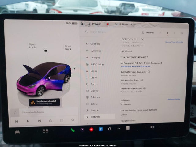 Aukcja sprzedaży 2022 Tesla Model Y Long Range Dual Motor All-wheel Drive, vin: 7SAYGDEE3NF384927, numer aukcji: 44901552
