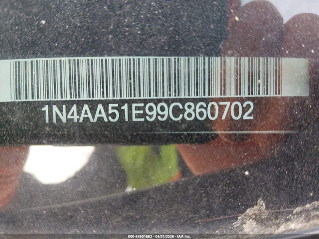 2009 Nissan Maxima 3.5 Sv მანქანა იყიდება აუქციონზე, vin: 1N4AA51E99C860702, აუქციონის ნომერი: 44901663