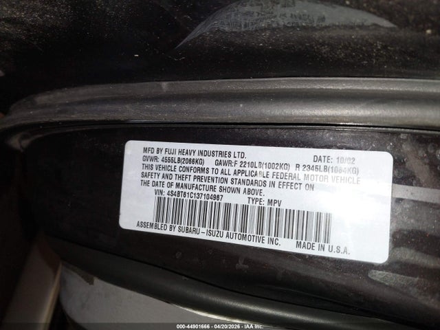 Продаж на аукціоні авто 2003 Subaru Baja, vin: 4S4BT61C137104967, номер лоту: 44901666