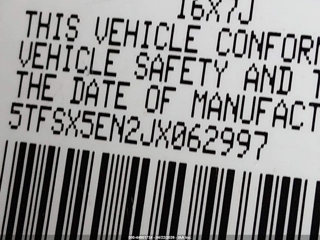 5TFSX5EN2JX062997 Toyota Tacoma Sr5