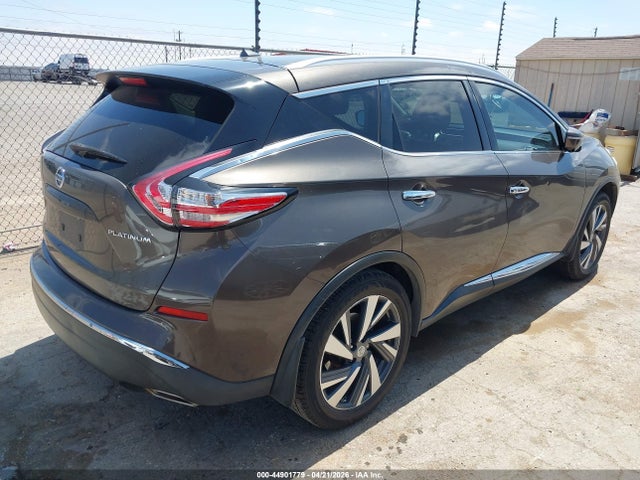 44901779 :رقم المزاد ، 5N1AZ2MG6FN202345 vin ، 2015 Nissan Murano Platinum مزاد بيع