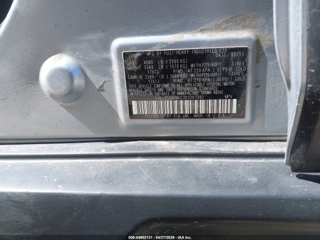 Aukcja sprzedaży 2013 Subaru Outback 2.5i Limited, vin: 4S4BRBKC3D3301282, numer aukcji: 44902131