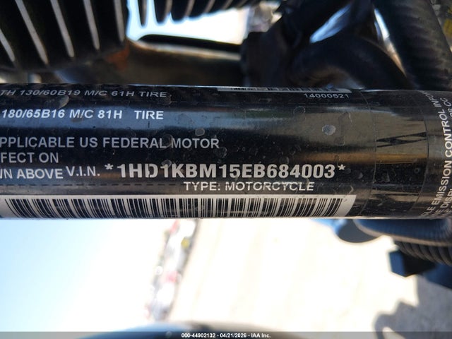 Продажа на аукционе авто 2014 Harley-davidson Flhx Street Glide, vin: 1HD1KBM15EB684003, номер лота: 44902132