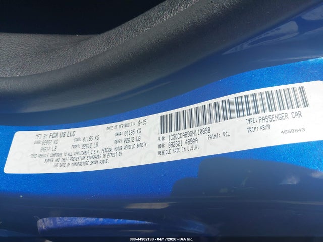 Продаж на аукціоні авто 2016 Chrysler 200 Limited, vin: 1C3CCCAB9GN110858, номер лоту: 44902190