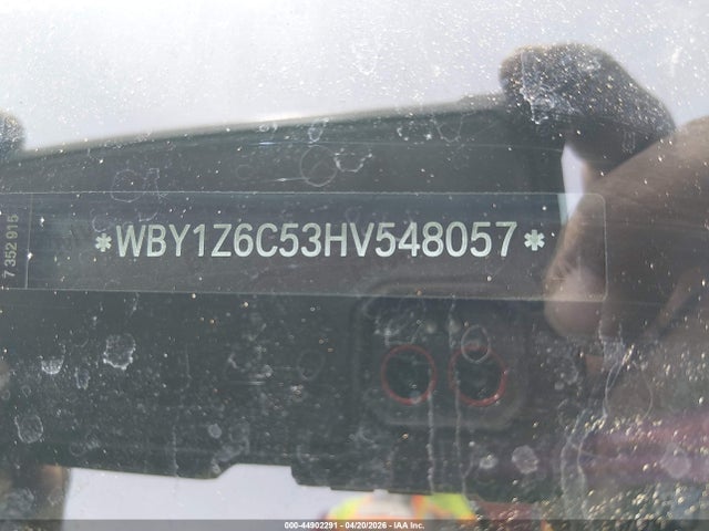 44902291 :رقم المزاد ، WBY1Z6C53HV548057 vin ، 2017 Bmw I3 94 Ah مزاد بيع