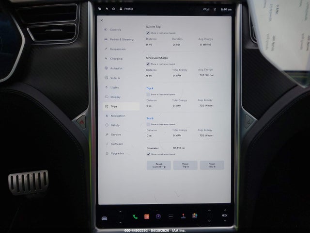 Продаж на аукціоні авто 2015 Tesla Model S 85d/p85d, vin: 5YJSA1E49FF114015, номер лоту: 44902293