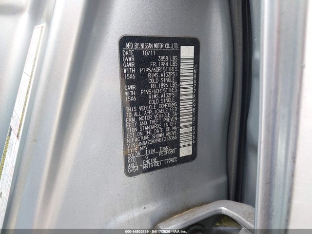 Aukcja sprzedaży 2011 Nissan Cube 1.8s, vin: JN8AZ2KR9BT213066, numer aukcji: 44902489