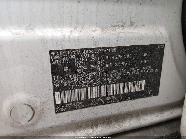 44902521 :رقم المزاد ، JTEAAAAH7PJ121202 vin ، 2023 Toyota Venza Nightshade Edition مزاد بيع