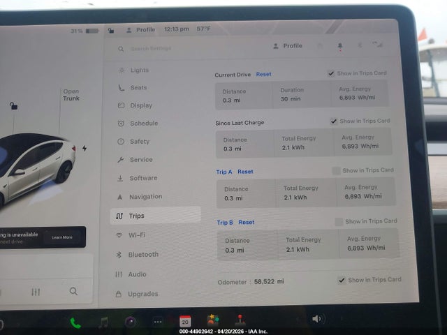 2021 Tesla Model 3 Long Range Dual Motor All-wheel Drive მანქანა იყიდება აუქციონზე, vin: 5YJ3E1EB7MF059567, აუქციონის ნომერი: 44902642
