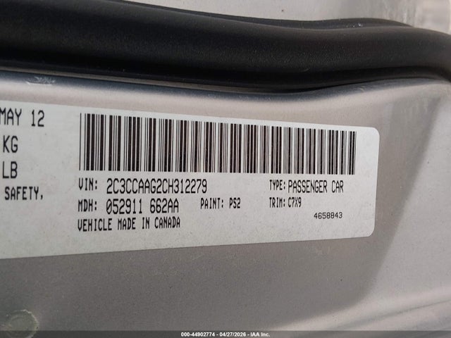 Aukcja sprzedaży 2012 Chrysler 300, vin: 2C3CCAAG2CH312279, numer aukcji: 44902774