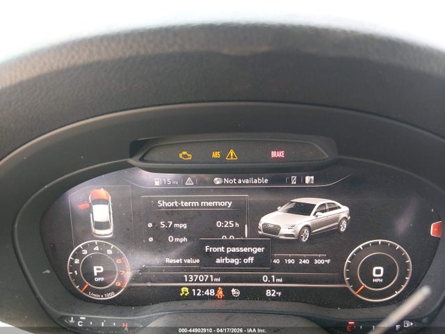 2018 Audi A3 მანქანა იყიდება აუქციონზე, vin: WAUAUGFF8J1092562, აუქციონის ნომერი: 44902910