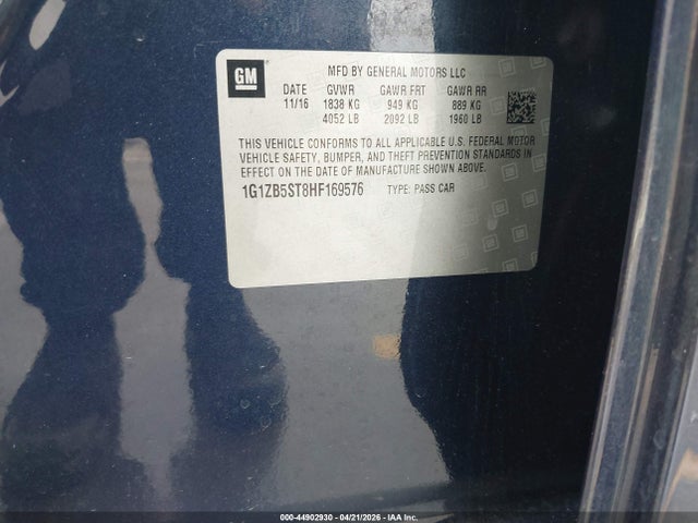 1G1ZB5ST8HF169576 Chevrolet MALIBU LS