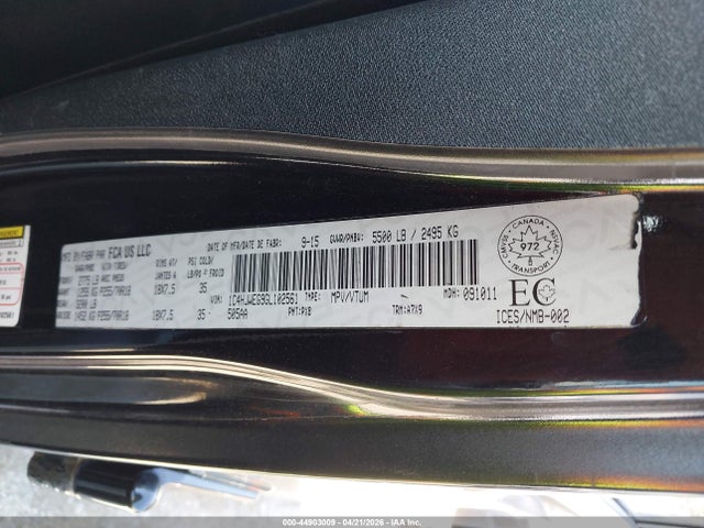 2016 Jeep Wrangler Unlimited Sahara მანქანა იყიდება აუქციონზე, vin: 1C4HJWEG9GL102561, აუქციონის ნომერი: 44903009