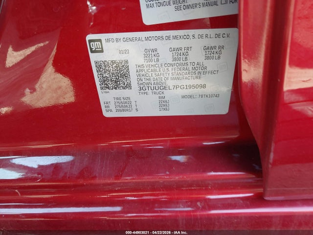 Aukcja sprzedaży 2023 Gmc Sierra 1500 4wd  Standard Box Denali, vin: 3GTUUGEL7PG195098, numer aukcji: 44903021