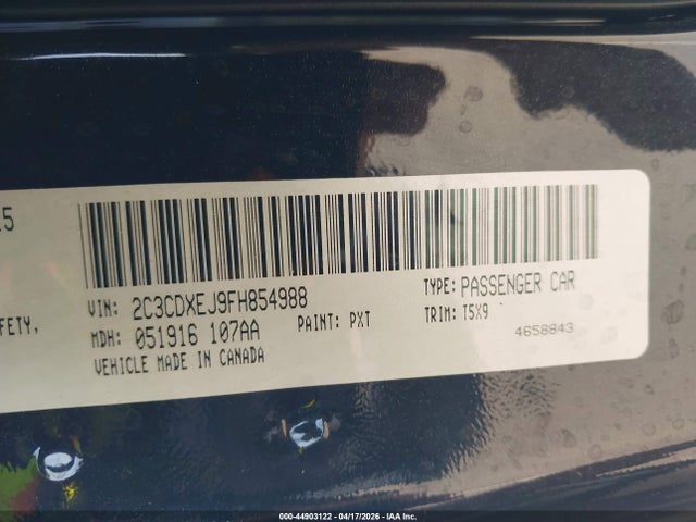 2C3CDXEJ9FH854988 Dodge Charger Srt 392