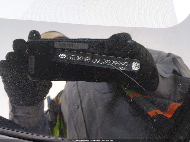 JTDKBRFU9J3599997 Toyota Prius Two