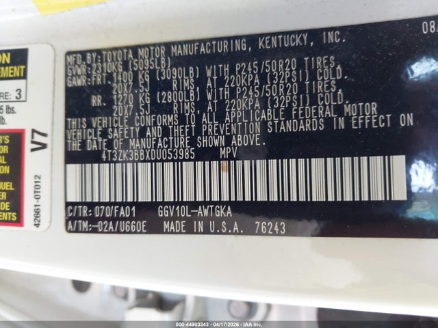 2013 TOYOTA VENZA 4T3ZK3BBXDU053985 Photo 8