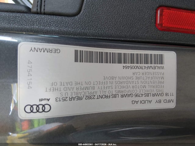 Aukcja sprzedaży 2019 Audi A4 45 Premium, vin: WAUENAF47KN005464, numer aukcji: 44903361