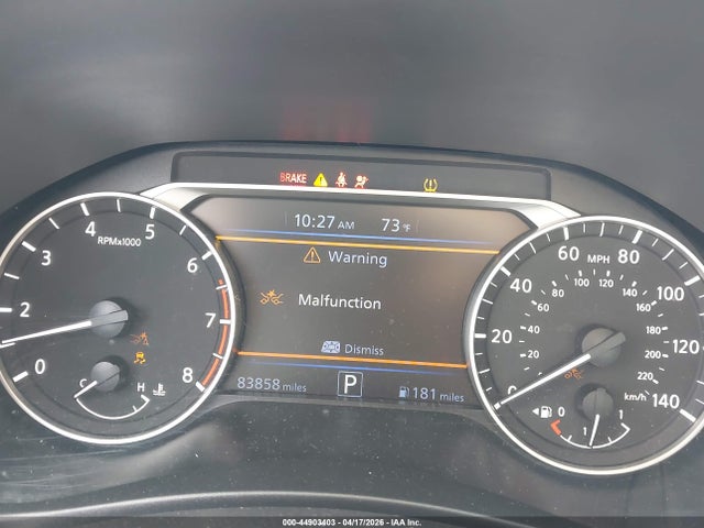 1N4BL4DV2NN315640 Nissan Altima Sv Fwd