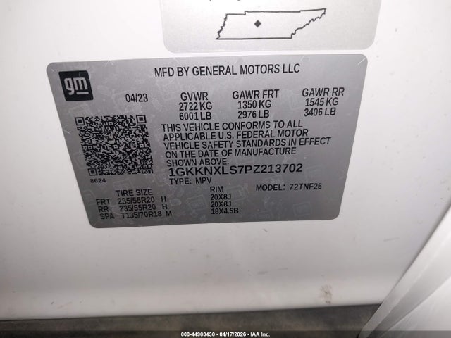 2023 Gmc Acadia Awd Denali მანქანა იყიდება აუქციონზე, vin: 1GKKNXLS7PZ213702, აუქციონის ნომერი: 44903430