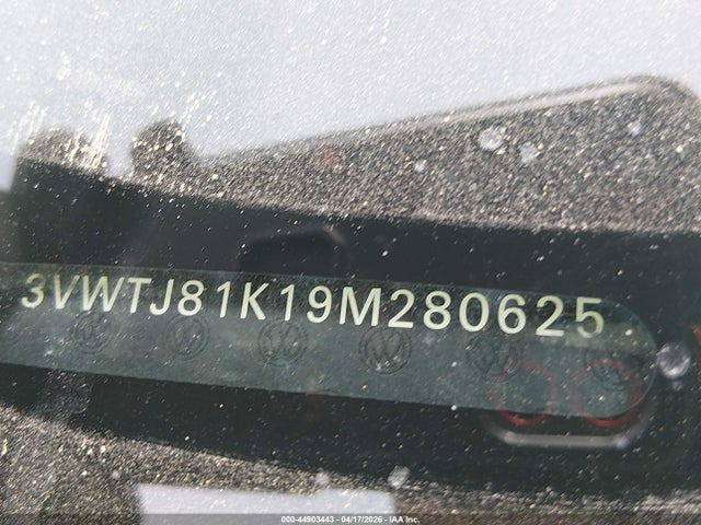 Продаж на аукціоні авто 2009 Volkswagen Jetta 2.0t Sel, vin: 3VWTJ81K19M280625, номер лоту: 44903443