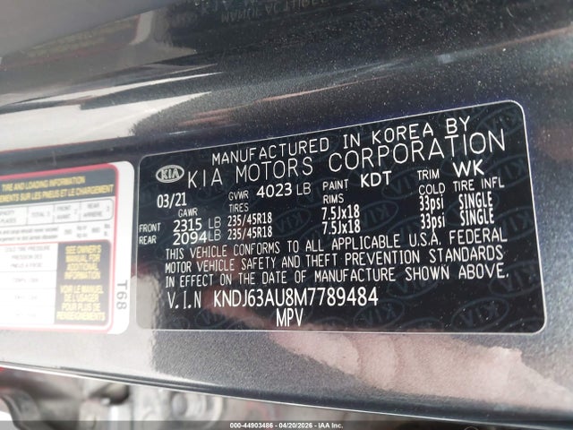 KNDJ63AU8M7789484 KIA Soul Gt-line