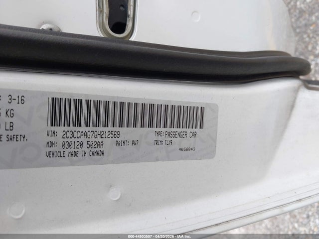 Продажа на аукционе авто 2016 Chrysler 300 Anniversary Edition, vin: 2C3CCAAG7GH212569, номер лота: 44903507