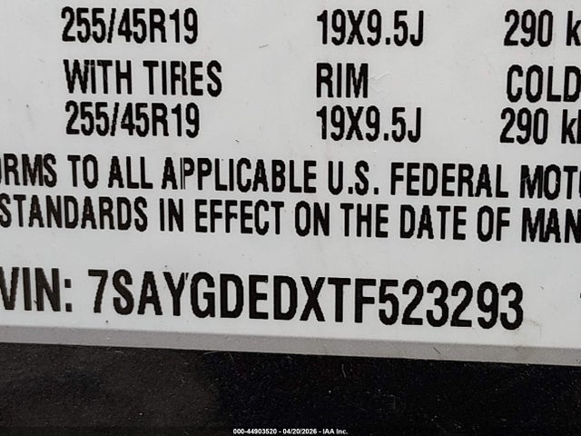 2026 Tesla Model Y Premium Rear-wheel Drive/standard Rear-wheel Drive მანქანა იყიდება აუქციონზე, vin: 7SAYGDEDXTF523293, აუქციონის ნომერი: 44903520