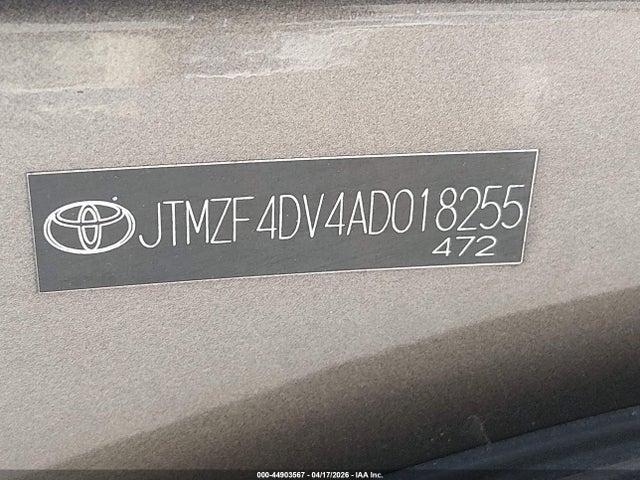 Продаж на аукціоні авто 2010 Toyota Rav4, vin: JTMZF4DV4AD018255, номер лоту: 44903567