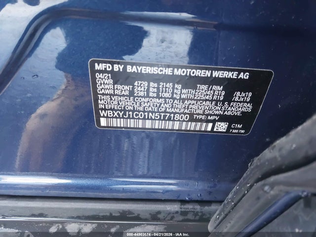 Продаж на аукціоні авто 2022 Bmw X2 Xdrive28i, vin: WBXYJ1C01N5T71800, номер лоту: 44903574