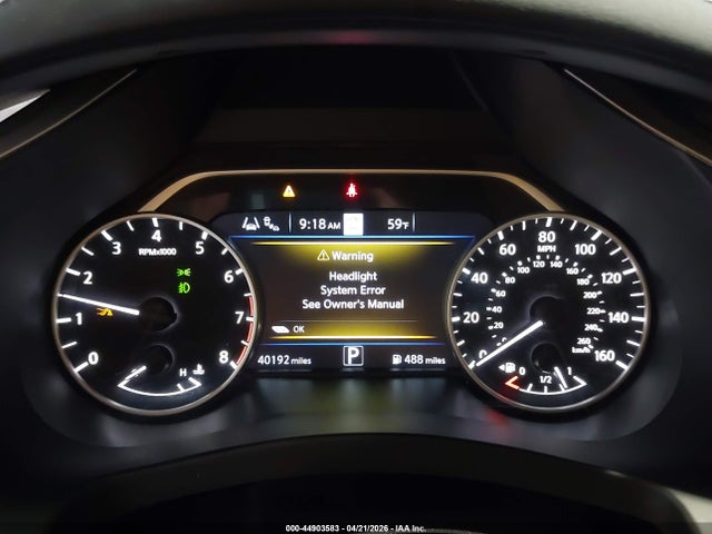 2022 Nissan Murano Sl Fwd მანქანა იყიდება აუქციონზე, vin: 5N1AZ2CJ0NC115046, აუქციონის ნომერი: 44903583