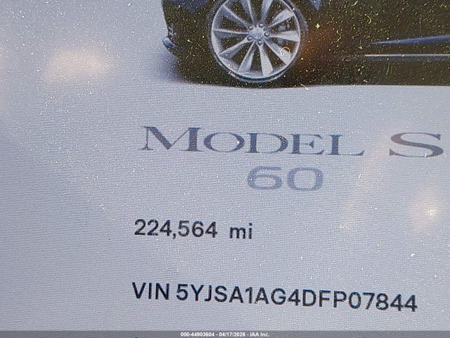 Продаж на аукціоні авто 2013 Tesla Model S, vin: 5YJSA1AG4DFP07844, номер лоту: 44903604