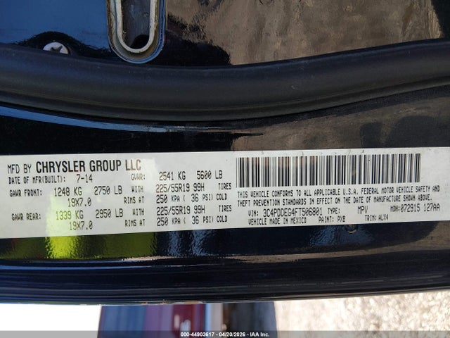 Продаж на аукціоні авто 2015 Dodge Journey R/t, vin: 3C4PDDEG4FT506801, номер лоту: 44903617