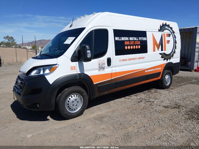 44903706 :رقم المزاد ، 3C6LRVDG7TE156434 vin ، 2026 Ram Promaster 2500 Tradesman High Roof 159 Wb W/pass Seat مزاد بيع